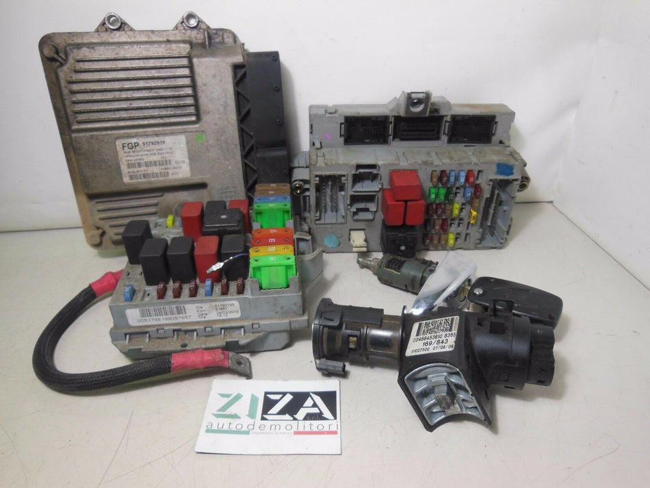 Kit Chiave ECU Lancia Ypsilon 843 1.3 90cv 2007 199A3000 51792919 51786802