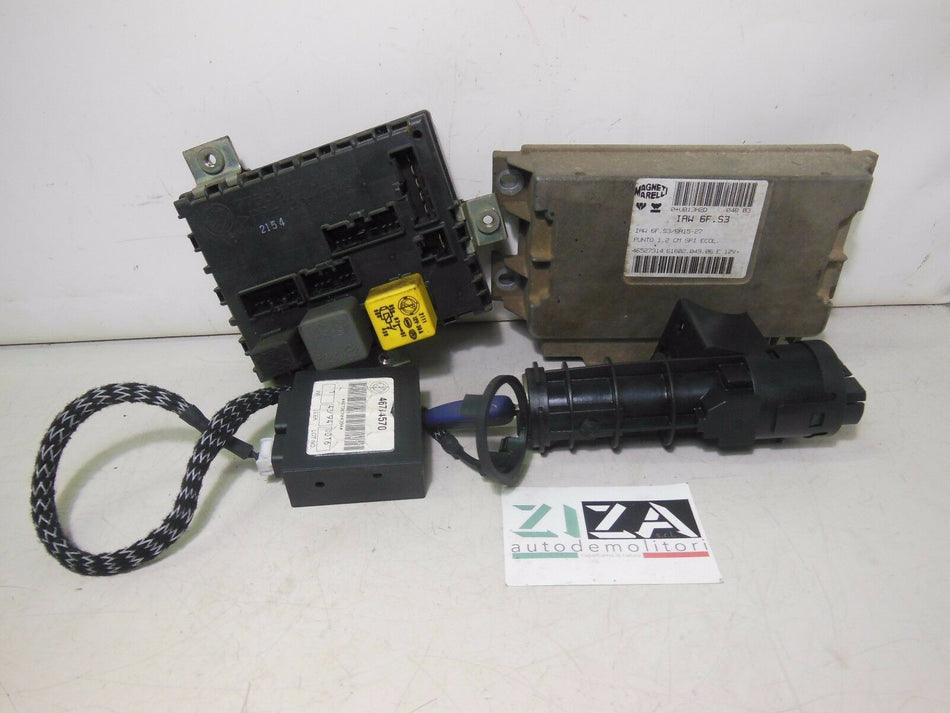 Kit Chiave ECU Fiat Punto 176 1.2 60cv 176A7000 1995 IAW6FS3 46527314 46734570