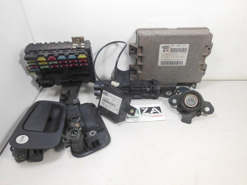 Kit Chiave ECU Lancia Y LE 1.2 16V 86CV 63kw 176B9000 2000 46785505 46412170