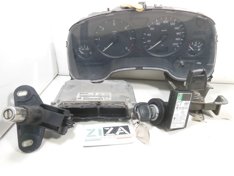 Kit Chiave ECU Opel Astra G 2.0 DI 82cv 1998 SW 0281001674 90561451QK 90560475CT
