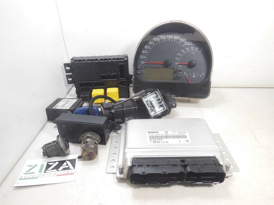 Kit Chiave ECU Fiat Multipla I 1.9 81kw 110cv 186A6000 2001 46747951 46517276 468051