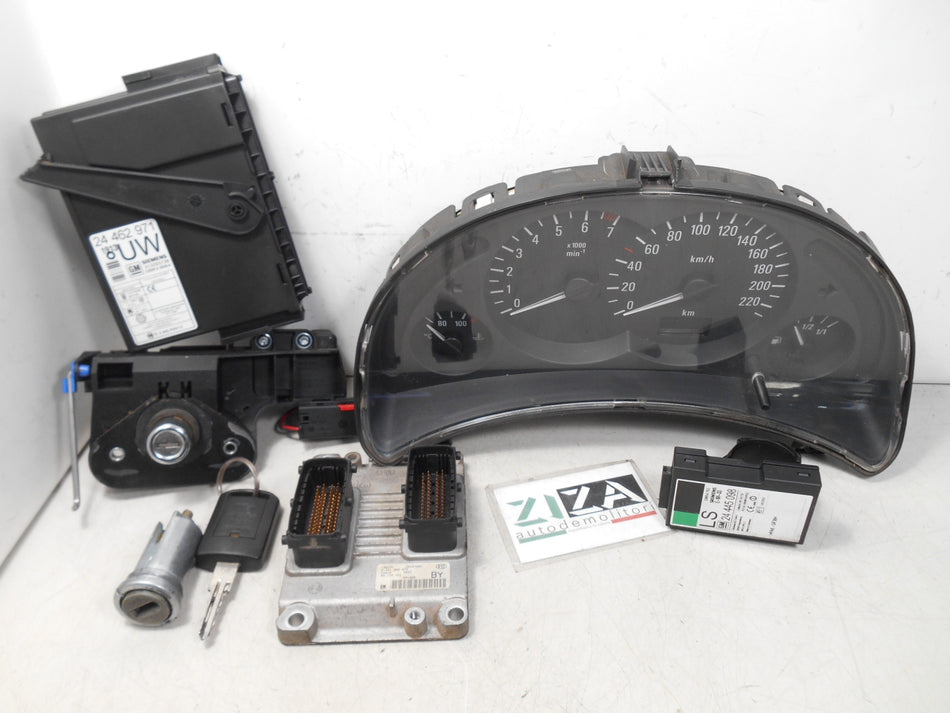 Kit Chiave ECU Opel Corsa C 1.0 12V 43kw 58cv Z10XE 2001 0261206072 09115111