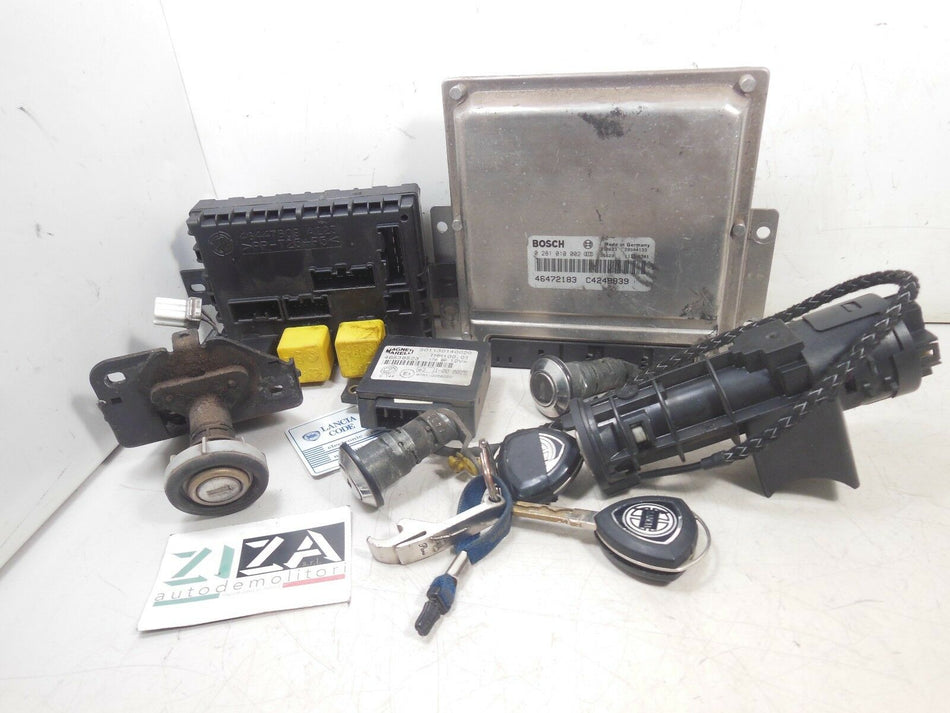 Kit Chiave ECU Lancia Lybra 1.9 77kw AR32302 1999 46472183 46447809 46538523