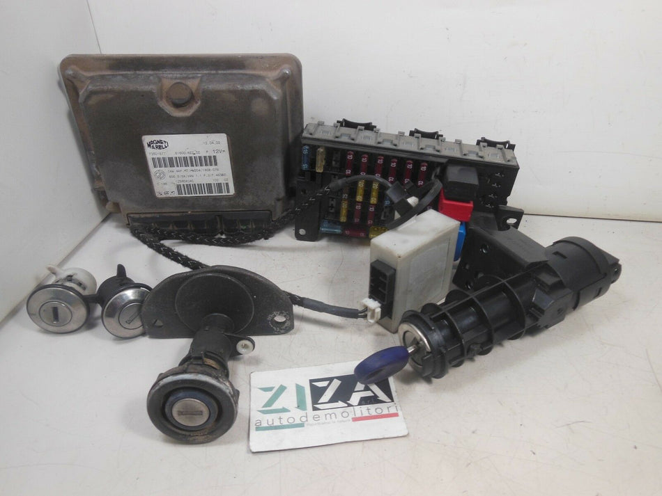 Kit Chiave ECU Fiat Seicento 1.1 40kw 187A1000 2005 73501877 IAW4AFM7