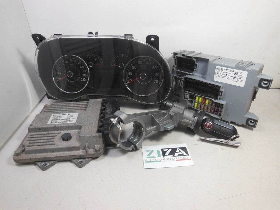 Kit Chiave ECU Fiat Grande Punto 1.3 Mjet 66kw 90cv 2009 51843365 518265050 51828083