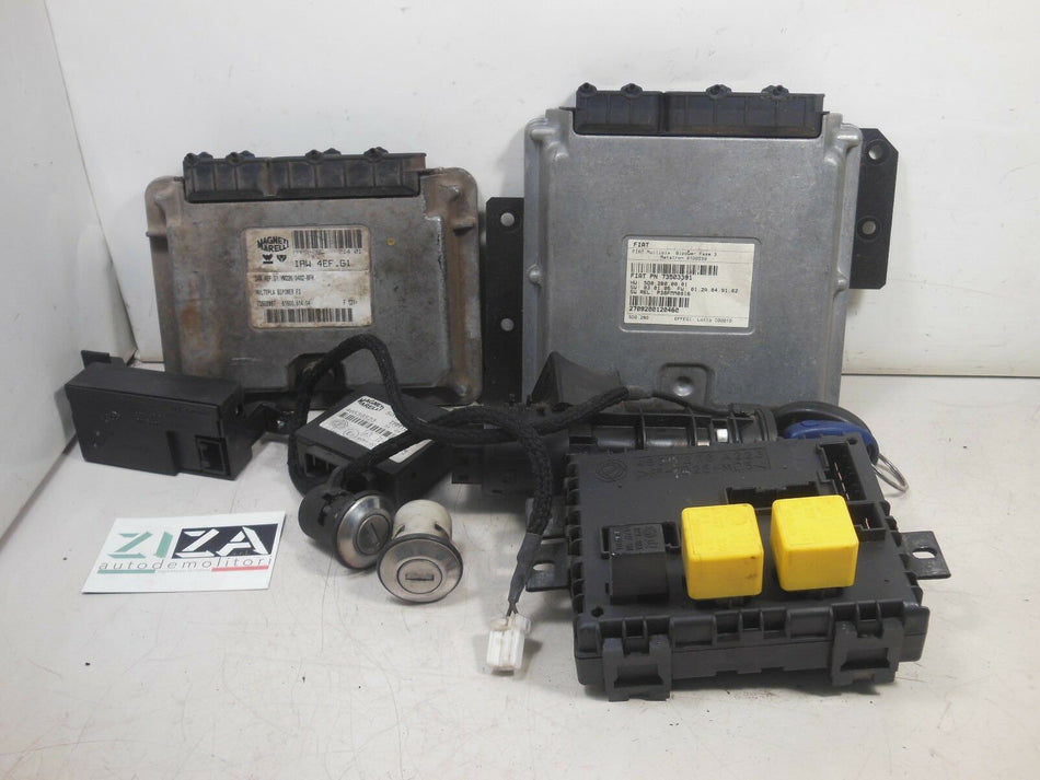 Kit Chiave ECU Fiat Multipla I 1.6 76kw 182B6000 B/M 2001 73502897 73503391 46538523