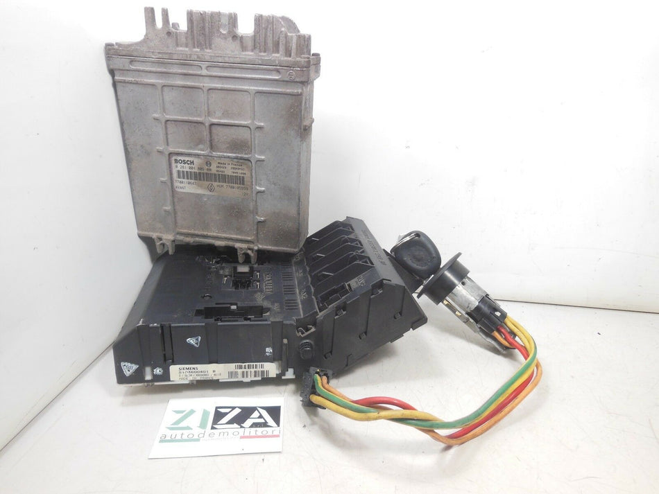 Kit Chiave ECU Renault Megane Scenic 1.9 72kw 1998 0281001809 7700110647 S103600401B