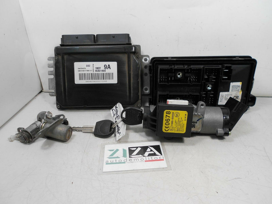 Kit Chiave ECU Chevrolet Matiz 800 38kw 52cv A08S3 2007 96801800 96857534