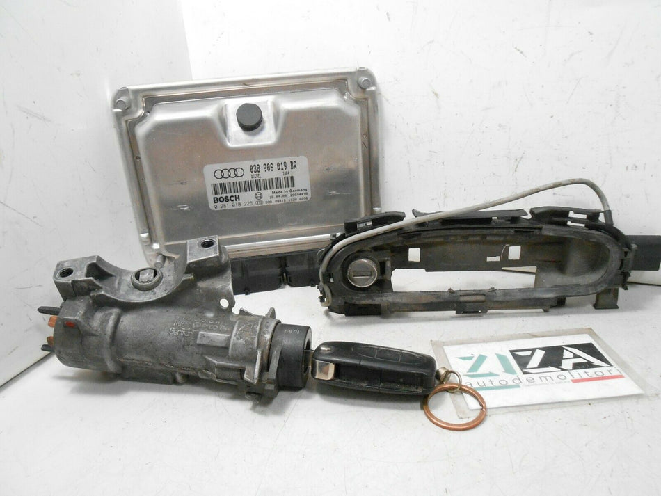 Kit Chiave ECU Audi A4 B5 SW 1.9 TDI 85kw 115cv AJM 2000 0281010226 038906019BR
