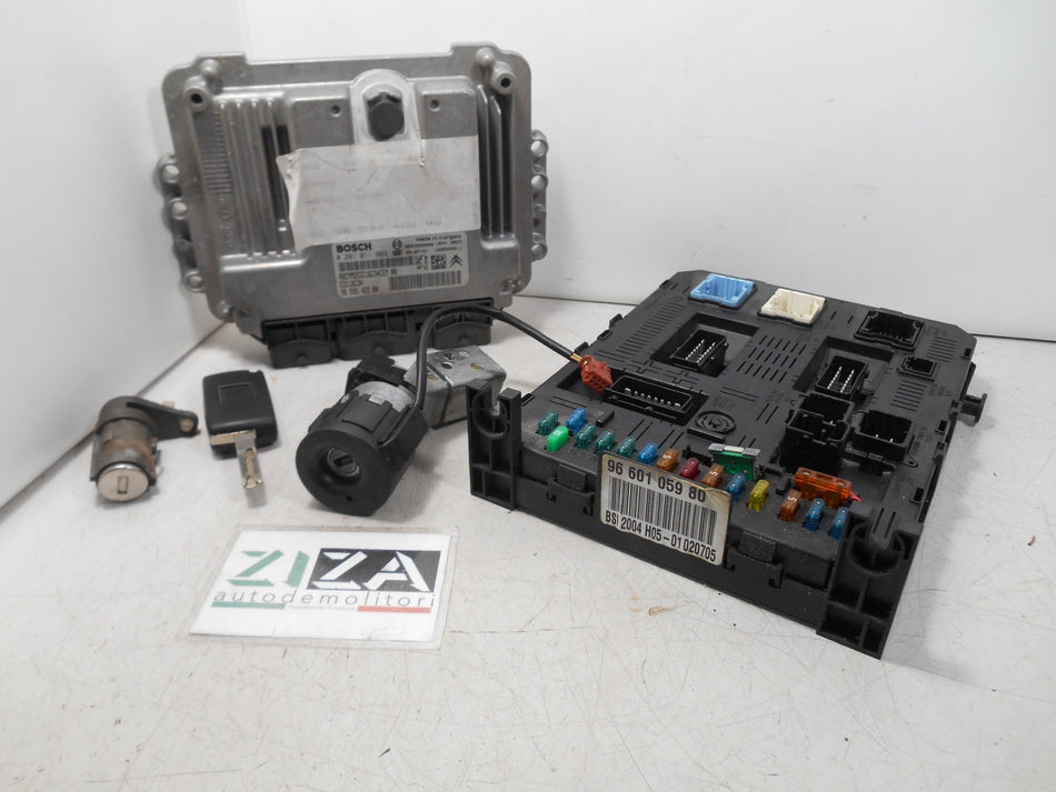 Kit Chiave ECU Peugeot 307 1.6 HDI 90cv 9HX 2006 9659342280 9660105980