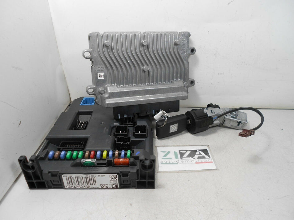 Kit Chiave ECU Citroen C3 II 1.4 54kw 73cv KFT 2010 9666909780 9664983380