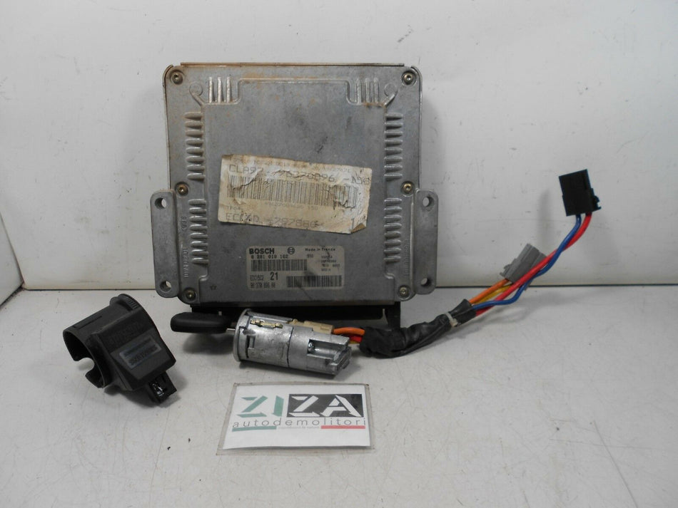 Kit Chiave ECU Peugeot 306 2.0 66kw 90cv RHY 1999 9637089680 0281010162