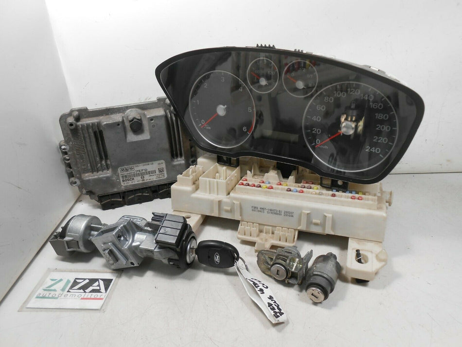 Kit Chiave ECU Ford Focus II 1.6 80kw 110cv G8DB 2007 7M51-12A650-UD 0281012487