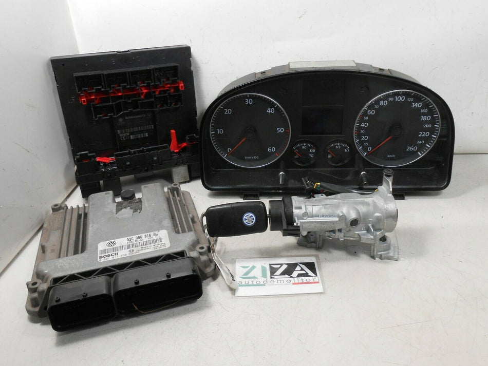 Kit Chiave ECU VW Touran 2.0 TDI 100kw 136cv AZV 2003 03G906016AL 0281011450