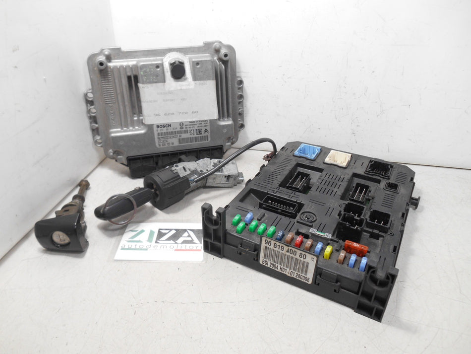 Kit Chiave ECU Citroen C4 1.6 HDI 80kw 9HZ 2006 9662872280