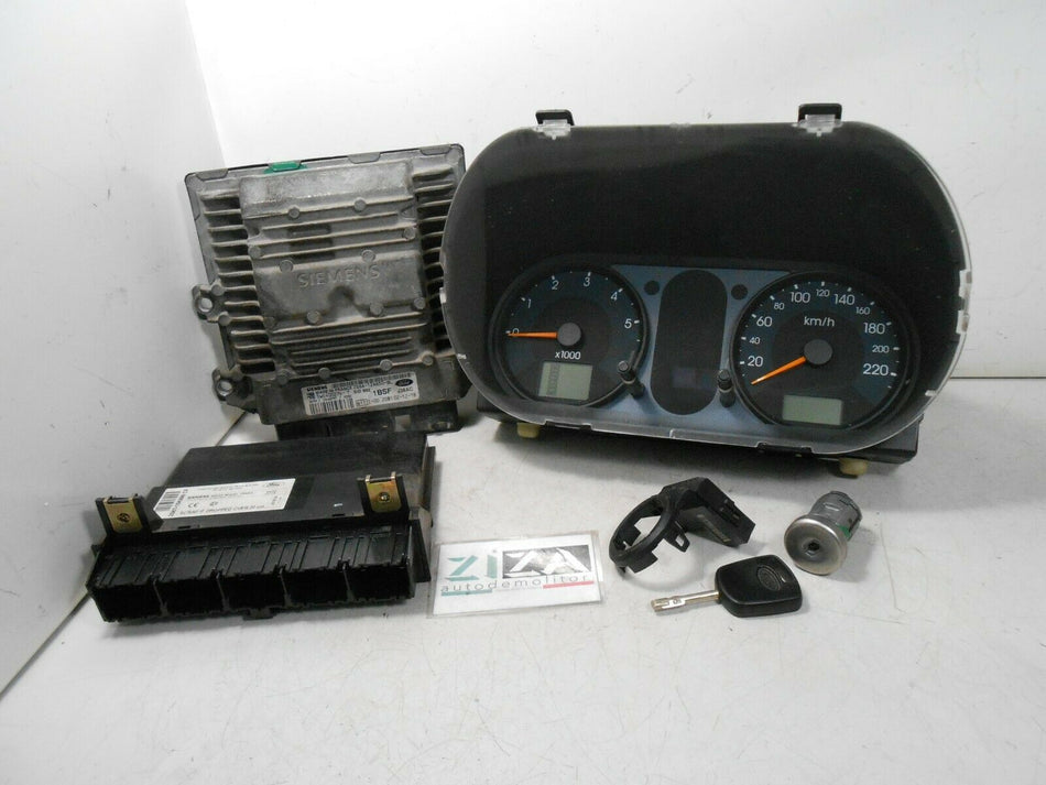 Kit Chiave ECU Ford Fiesta V 1.4 TDCI 50kw 68cv F6JA 2002 2S6A-12A650-BL
