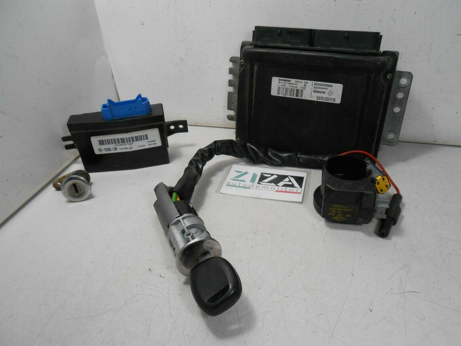 Kit Chiave ECU Renault Twingo 1.1 43kw 60cv D7FF7 2001 8200059086 8200032776H