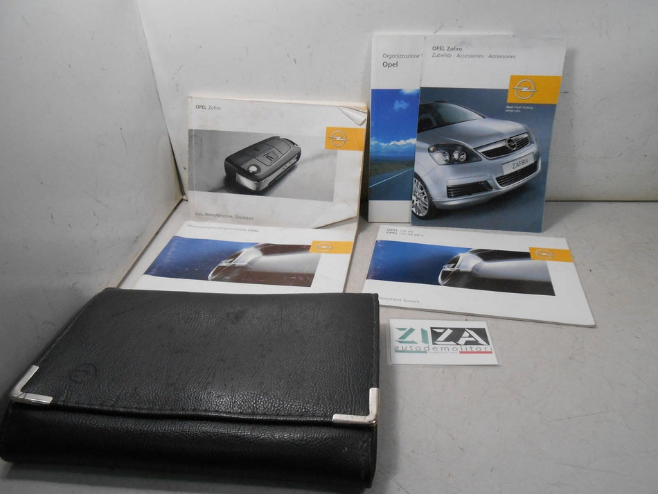Libretto Manuale Uso Manutenzione Italiano Opel Zafira B 2005