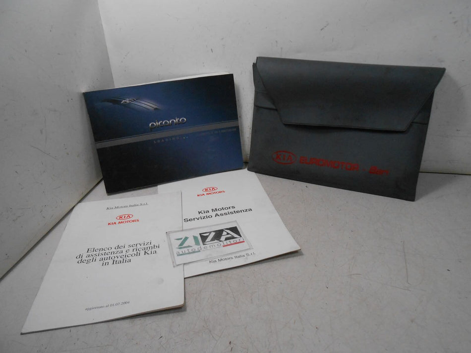 Libretto Manuale Uso Manutenzione Italiano Kia Picanto SA 2005