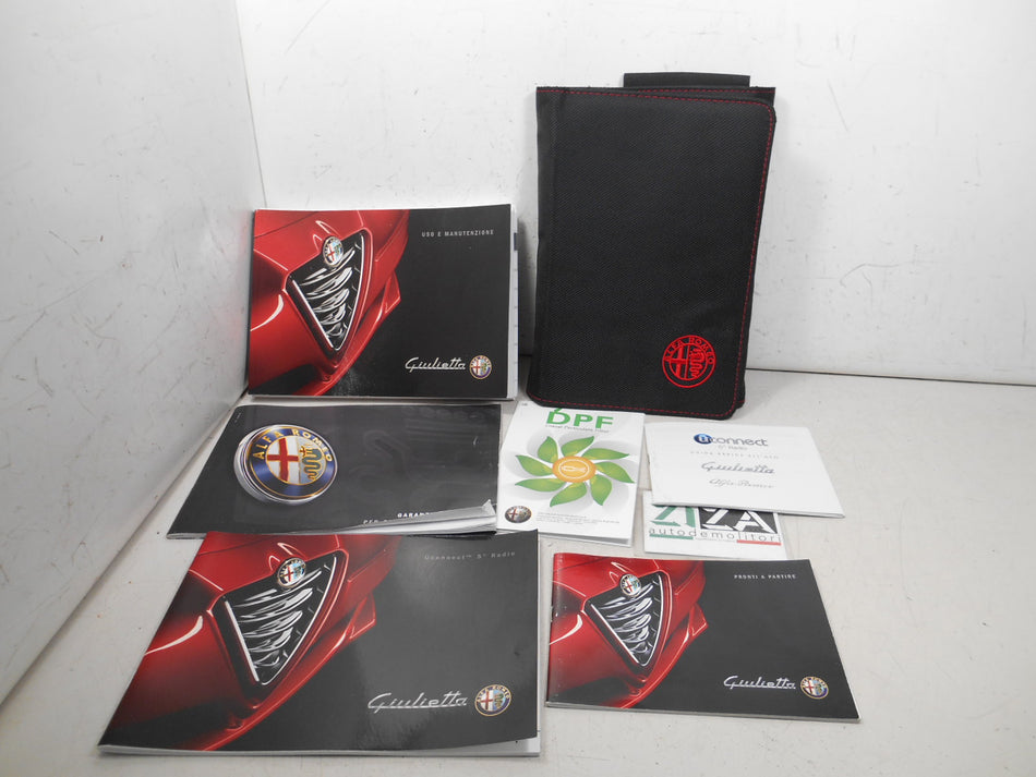 Libretto Manuale Uso e Manutenzione Italiano Alfa Giulietta 2015 Uconnect 5" USATO