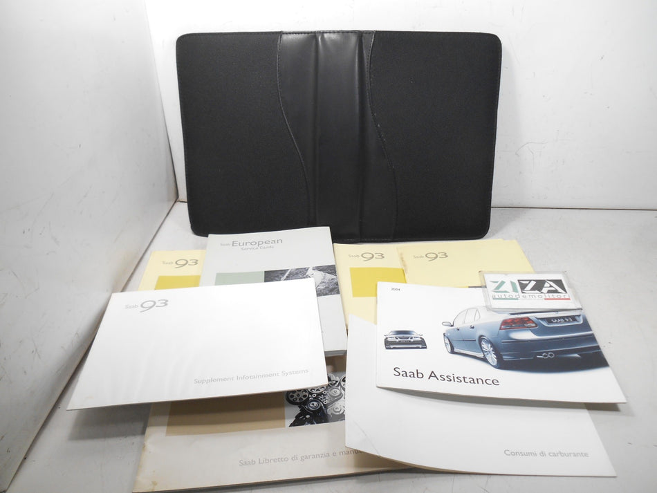 Libretto Manuale Uso Manutenzione Italiano Saab 9-3 II 2004