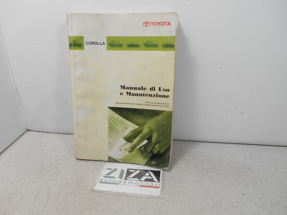 Libretto Manuale Uso e Manutenzione Italiano Toyota Corolla E110 E11 2000