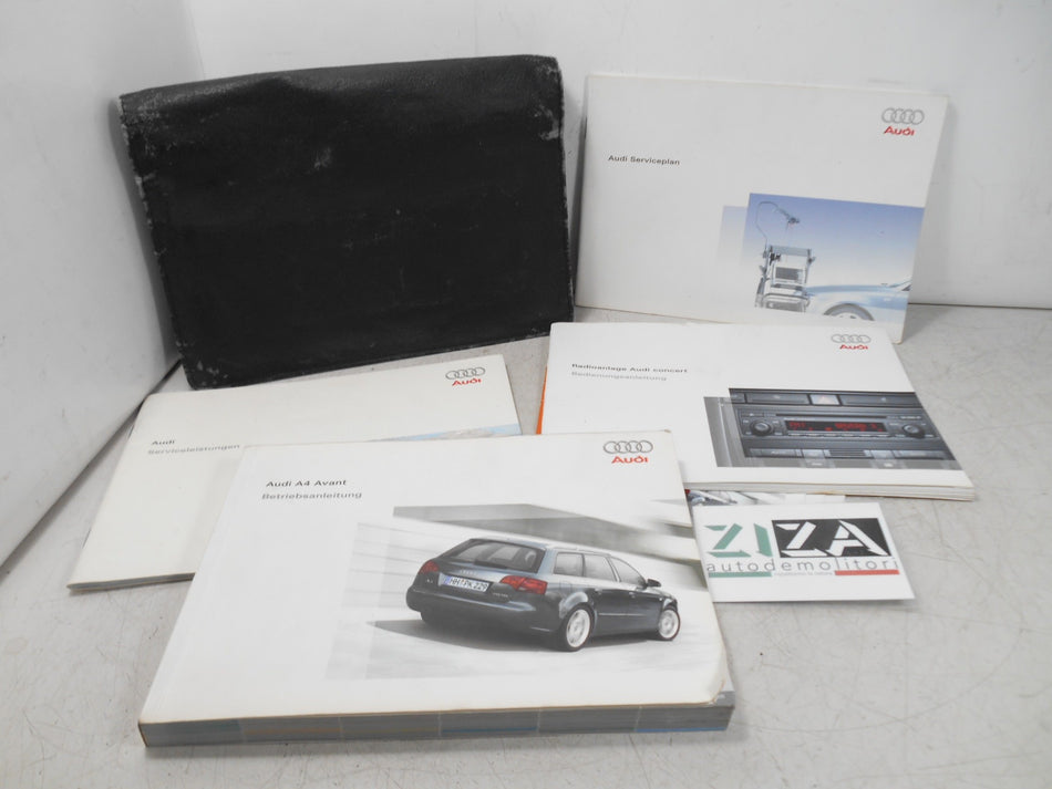 Libretto Manuale Uso Manutenzione Tedesco Audi A4 B7 Avant 2005