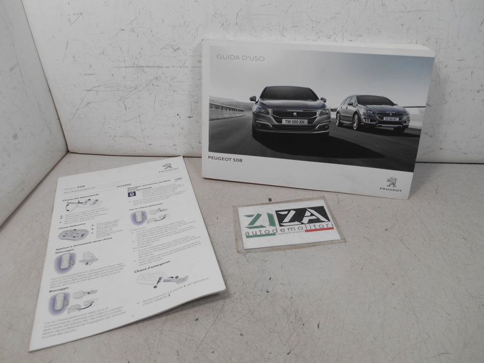Libretto Manuale Uso e Manutenzione Italiano Peugeot 508 2016