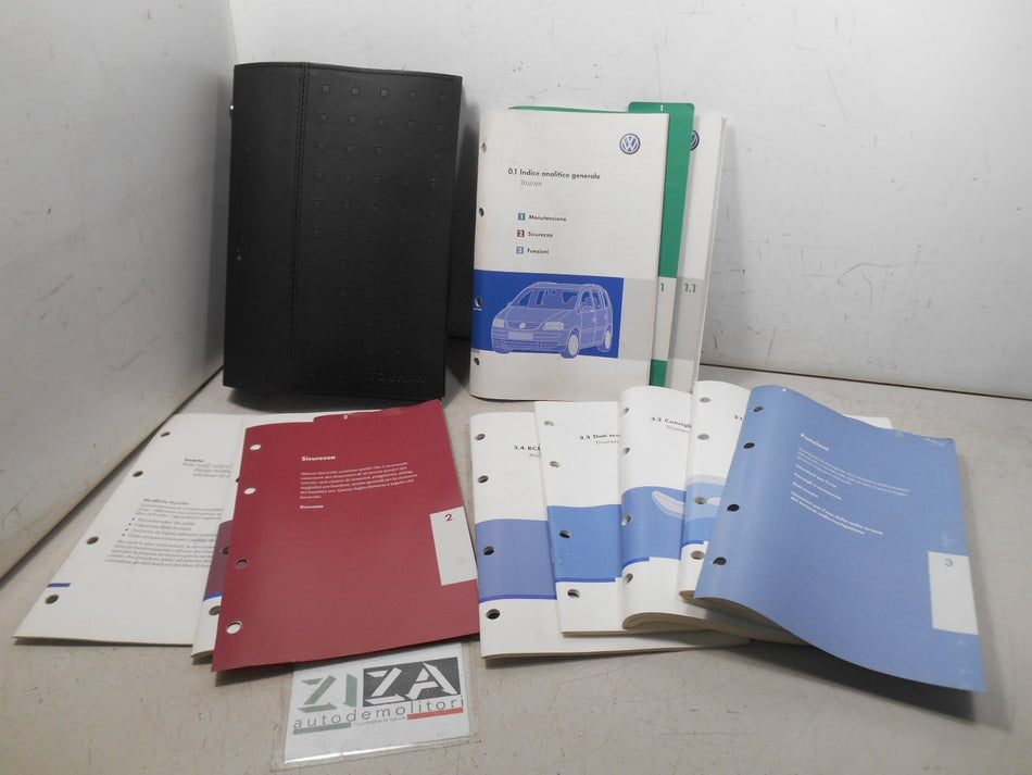Libretto Manuale Uso Manutenzione Italiano VW Touran 2007 USATO