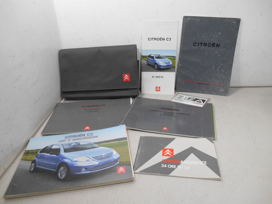Libretto Manuale Uso Manutenzione Italiano Citroen C3 I 2003 USATO