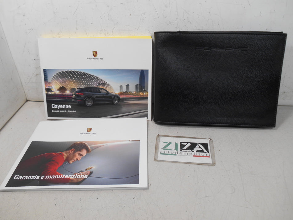 Libretto Manuale Uso Manutenzione Italiano Porsche Cayenne 9YA 2022 USATO