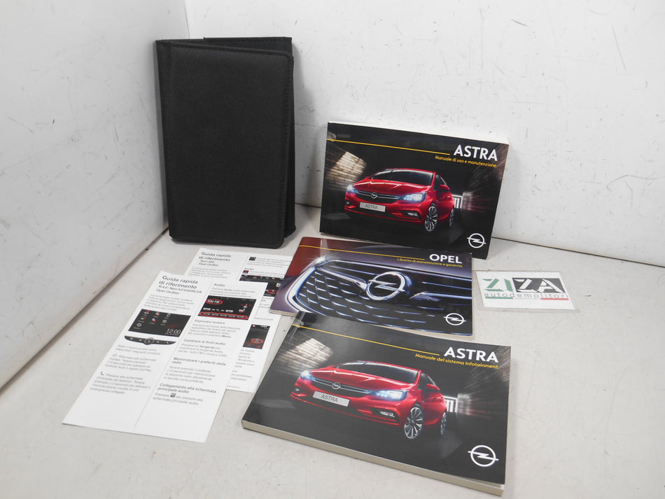 Libretto Manuale Uso Manutenzione Italiano Opel Astra K 2018