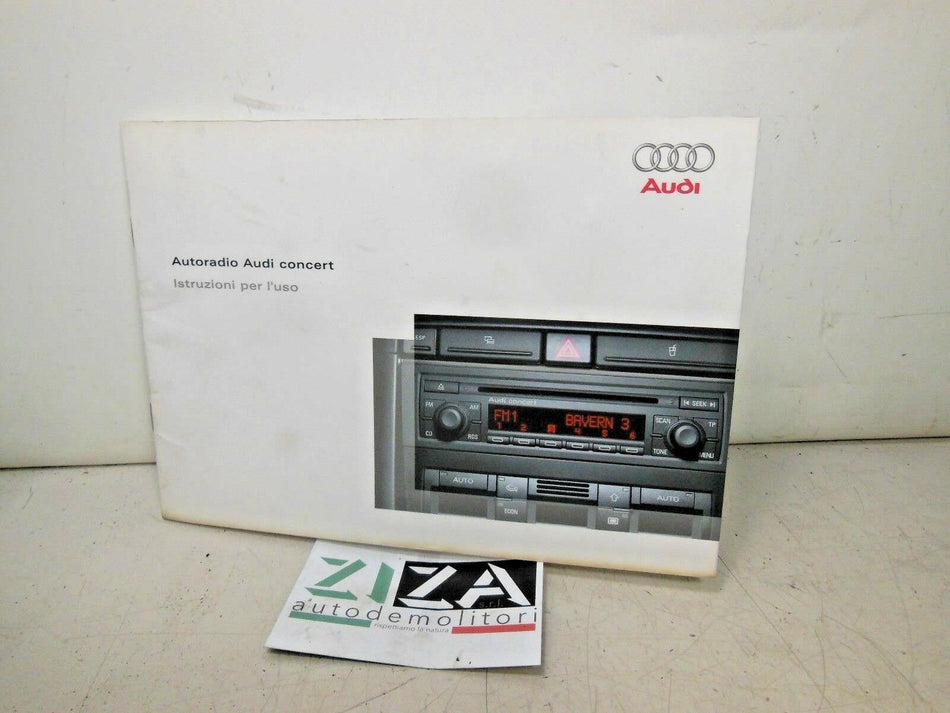Libretto Manuale Autoradio Audi Concert Audi A3 8P 2006