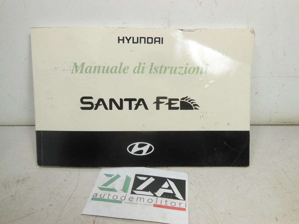 Libretto Manuale Istruzioni Italiano Hyundai Santa Fe 2003