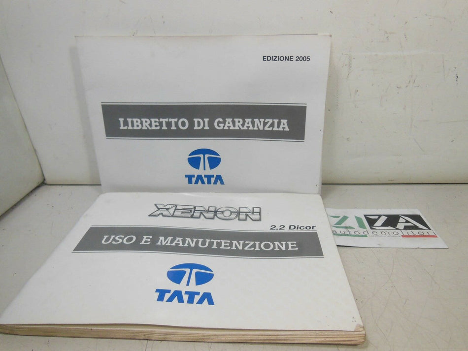 Libretto Manuale Uso Manutenzione Italiano Tata Xenon 2009
