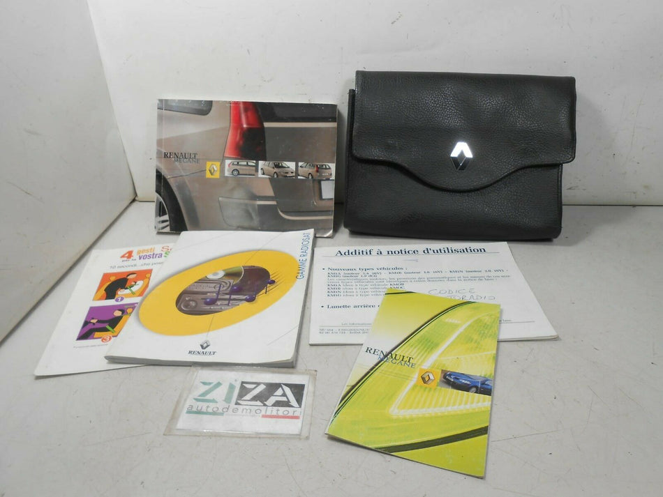 Libretto Manuale Uso Manutenzione Italiano Renault Megane 2003
