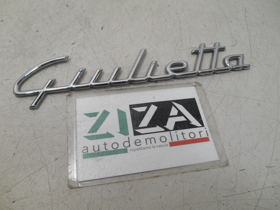 Scritta Portellone Posteriore Alfa Giulietta 2013 USATO