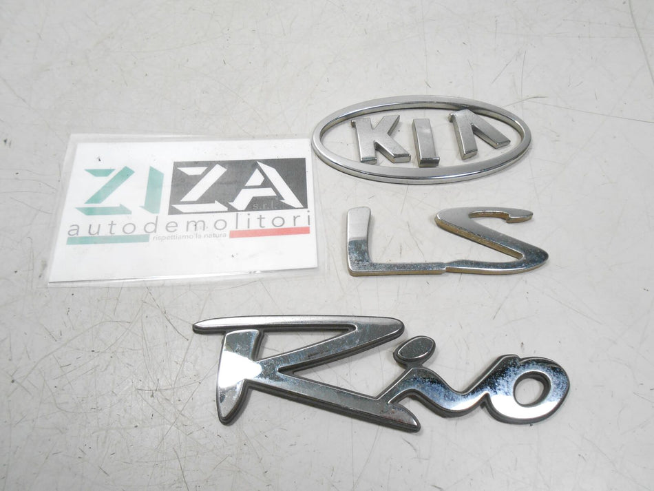 Logo + Scritta Portellone Posteriore Kia Rio I 2003 USATO
