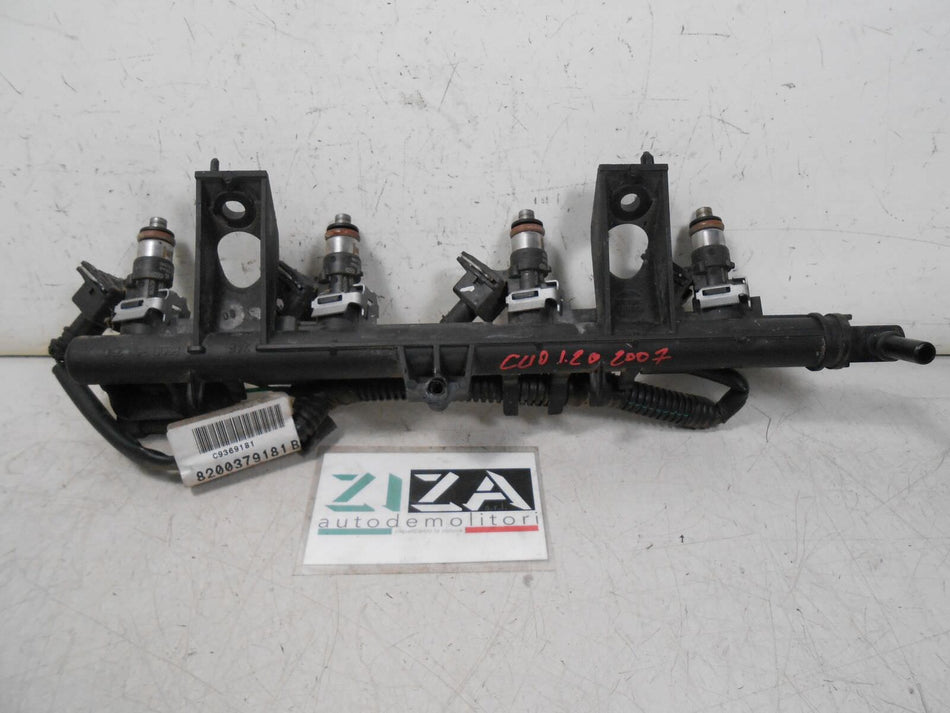 Flauto + Iniettori Renault Clio 1.2 B 2007 8200367230 8200292590