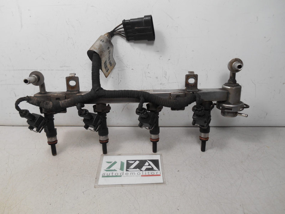 Flauto + Iniettori Fiat Grande Punto 1.4 T-Jet 48kw 2008 0280158167 0280158167