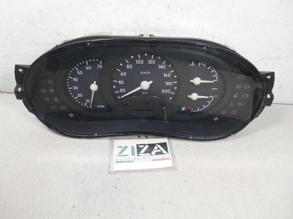 Quadro Strumenti Renault Clio II 1.4 55kw 75cv E7J77 1999 7700410434G