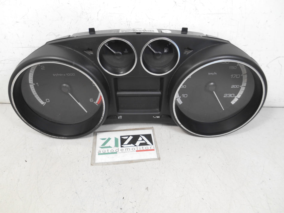 Quadro Strumenti Peugeot 308 I 1.6 80kw 109cv 9HZ 2007 9664755880