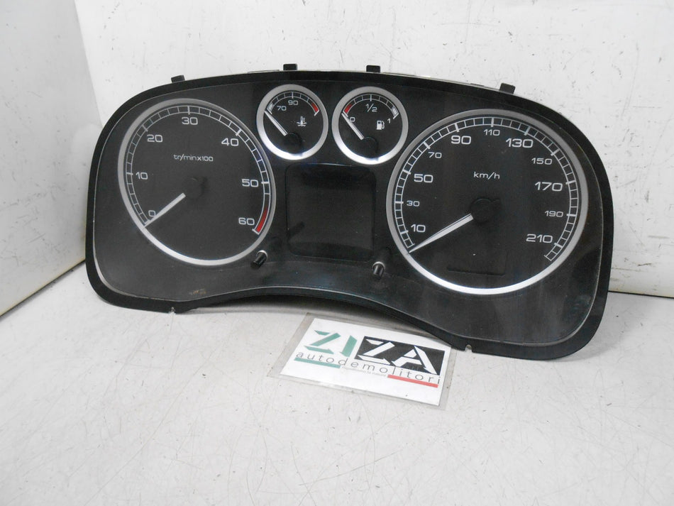 Quadro Strumenti Peugeot 307 1.6 HDI 80kw 9HZ 2006 9647538480A01