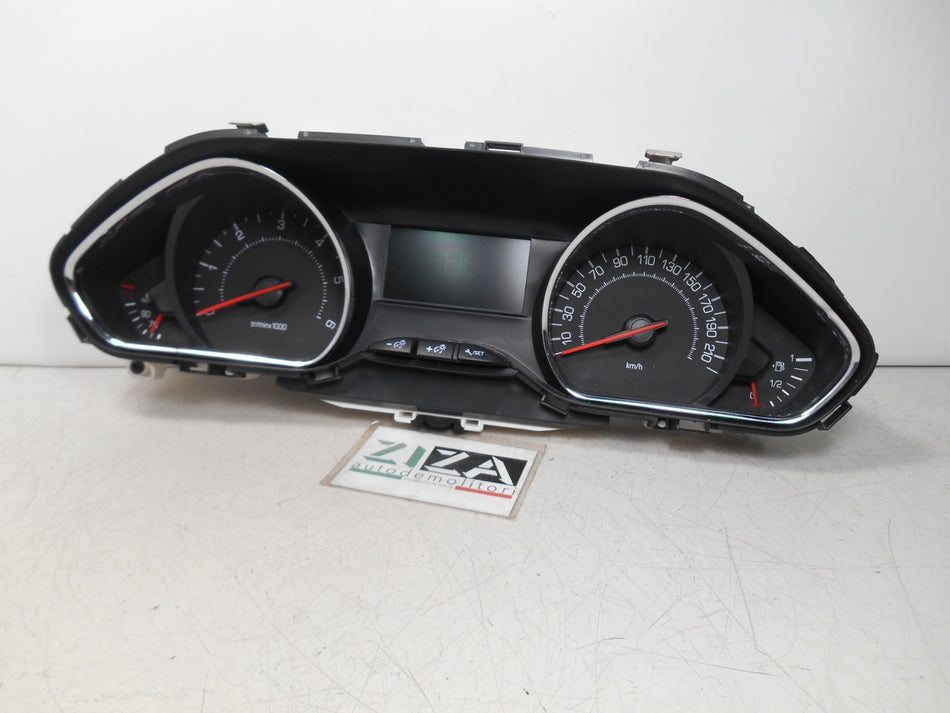 Quadro Strumenti Peugeot 208 1.4 HDI 50kw 68cv 8H01 2014 9801904080 vedi descrizione