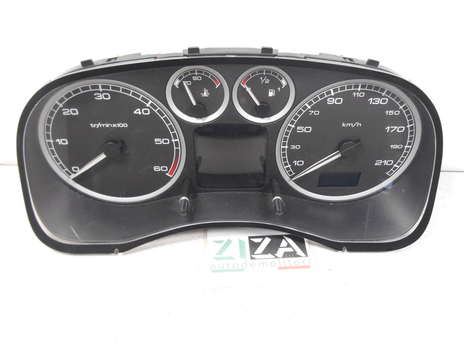 Quadro Strumenti Peugeot 307 1.4 HDI 50kw 8HZ 2003 9636708880 E05