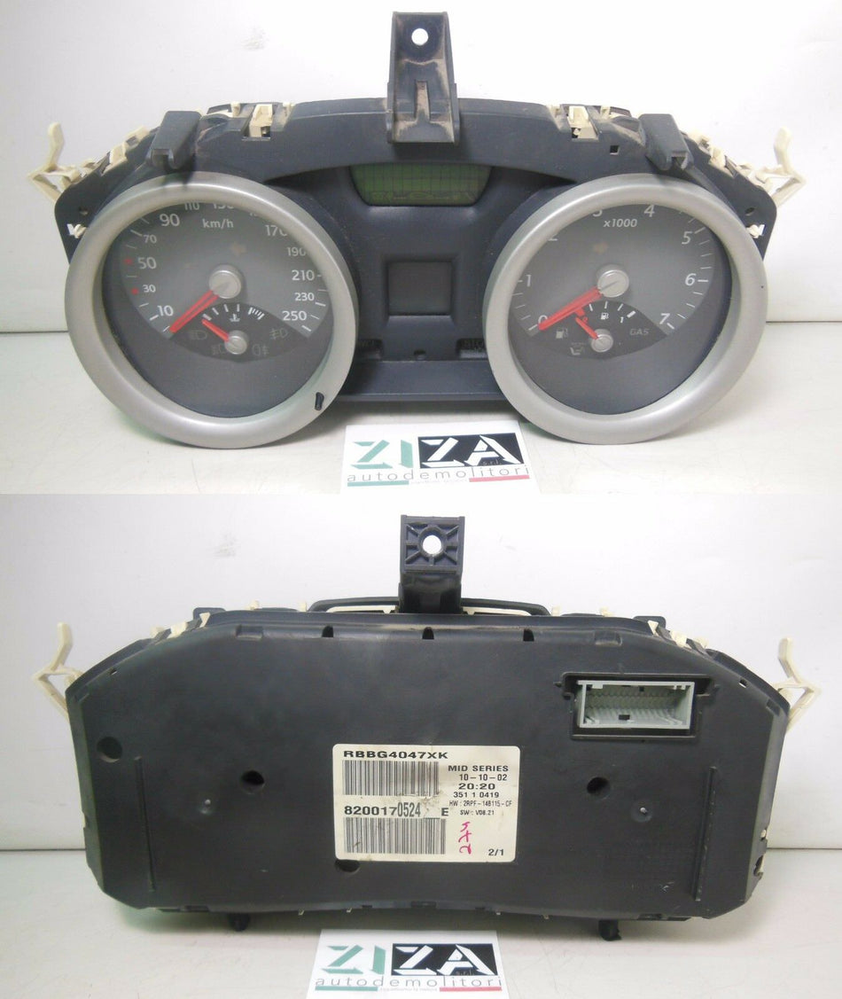 Quadro Strumenti Renault Megane 1.9 DCI 120cv F9QB8 2005 8200170524-E