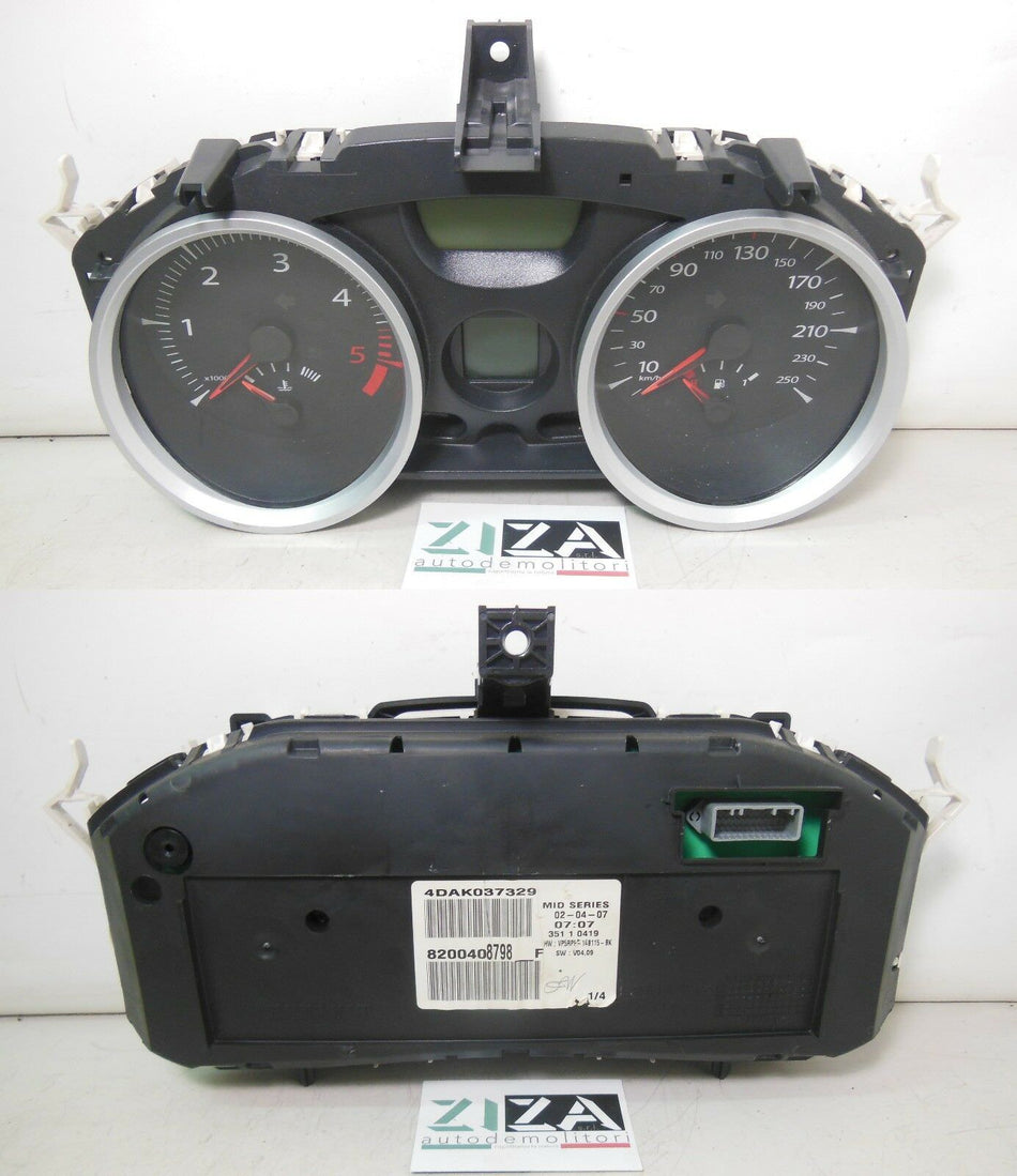 Quadro Strumenti Renault Megane 1.5 DCI 78kw 2007 8200408798F