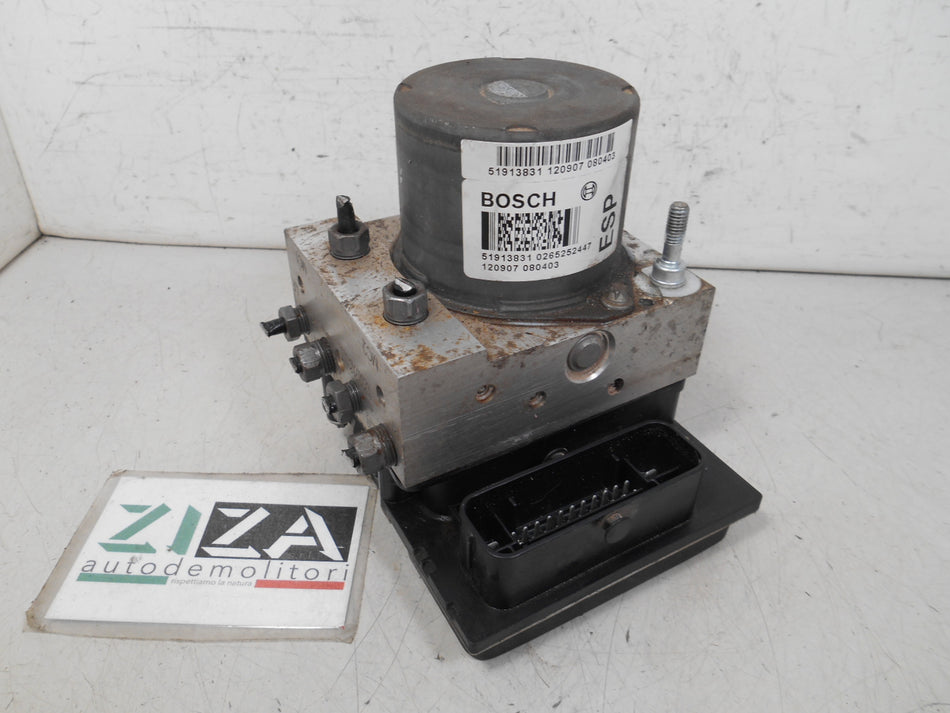 Centralina ABS Fiat 500 312 2012 51913831 0265252447 0265952099