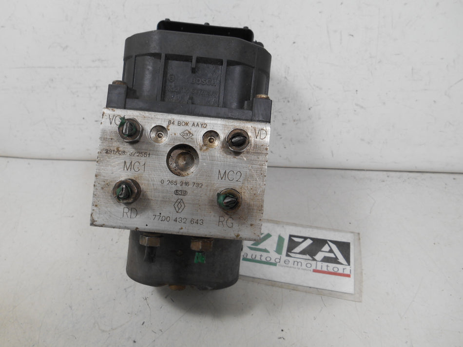 Centralina ABS Renault Scenic I 2003 7700432643 0265216732 0273004395
