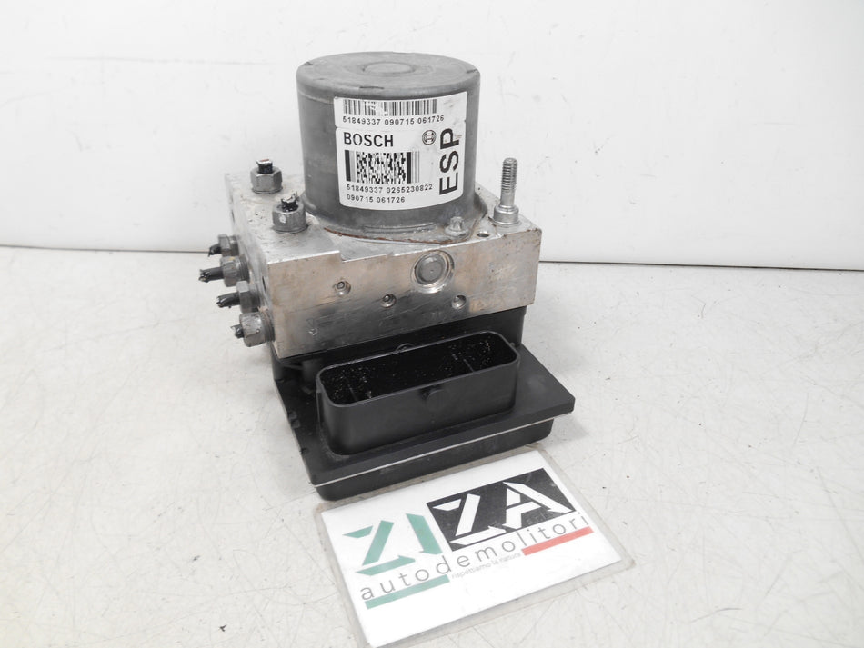 Centralina ABS Fiat 500 312 1.3 Mjet 75cv 2010 51849337 0265230822 0265951345
